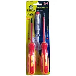 Набор диэлектрических отверток Сталь 1000V VDE 3 шт. (70711)