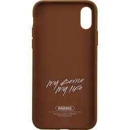 Чохол-накладка Remax Creative Case Apple iPhone X Brown - мініатюра 7