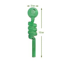 Трубка курительная стеклянная с охлаждением D&K Спираль DK-8569A Green (15673) - мініатюра 3