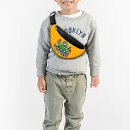 Сумка-бананка детская растения против зомби"Plants vs Zombies" ,32х15см,сумка для мальчика  через плечо (00228)