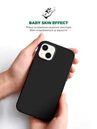Силиконовый чехол для Apple iPhone 14 Plus, ICON2 Case, черный, противоударный, панель, защита всего корпуса, матовая поверхность Soft Touch, выступает над дисплеем, совместим с защитными стеклами и пленками, с микрофиброй, ArmorStandart (ARM63609) - мініатюра 8