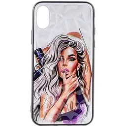 TPU+PC чехол Prisma Ladies для Apple iPhone XS Max 6.5" Purple, TPU+PC