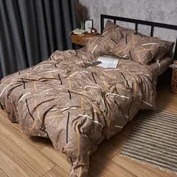 Комплект постільної білизни Moon&Star Микросатин Premium Terra Style Сімейний 143х210х2 наволочки 2х40х60 - мініатюра 8