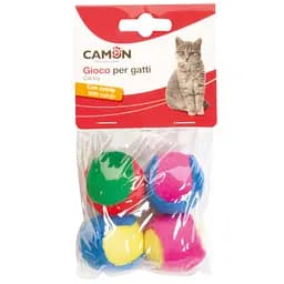 Іграшка для котів Camon фентезі кульки з поліестеру та котячої м'яти 4 шт. (AG135)