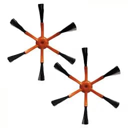 Бічні щітки для пилососа Xiaomi Mi Robot Vacuum Cleaner Mi RoboRock Xiaowa 2 шт, 6 лопатей, Orange