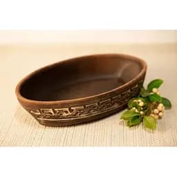 Ємність під холодець керамічна (глиняна) з орнаментом