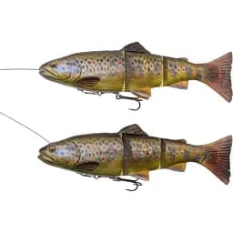 Силікон Savage Gear 4D Line Thru Trout MS 200 мм 98.0g #03 Dark Brown Trout - мініатюра 2