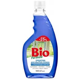 Засіб для миття скла та дзеркал Bio Formula, з нашатирним спиртом, 500 мл