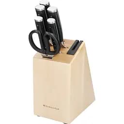 Набір ножів з підставкою KitchenAid Classic з точилом 6 предметів (KO6PSTSNOBG)