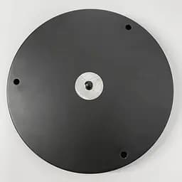 Кругла потрійна стельова основа у чорному кольорі 30х2,5 см | Line F | Арт. BASE 3 BK