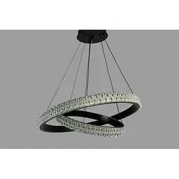 Підвісна люстра LED у спальню Linisoln 1956-60x40 BK метал, акрил, 60x40 см, LED-стрічка, 80 Вт
