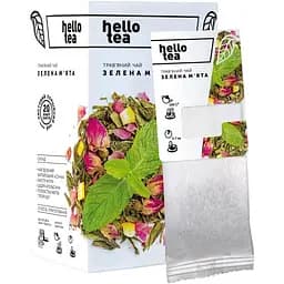 Чай зелений Hello Tea М'ята 20 шт