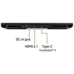 Ноутбук Acer Ігровий Nitro V16 ANV16-71-77U1,ANV16 16 I7-14650HX 16 1T 4060 DOS - мініатюра 12