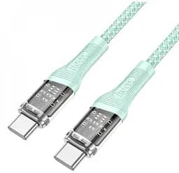 Кабель Hoco U111 Transparent Discovery 60W Type-C to Type-C (1,2 м)