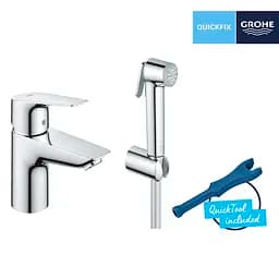 Змішувач з гігієнічною лійкою Grohe QuickFix StartEdge S-Size 23773001, Хром - мініатюра 4