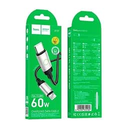 Кабель Hoco Type-C до Type-C Star charging data cable X117 1 м 60W - мініатюра 2