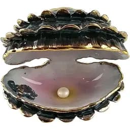 Перлина порцелянова чорна 8,5х6х6 см