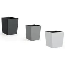 Вазон Plastkon Eliot Stone 30x30 см білий - мініатюра 4