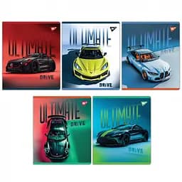 Набір зошитів для записів А5 Yes Ultimate drive 18 аркушів в лінію 10 шт. (767535)