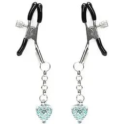 Затискачі для сосків Liebe Seele Glow-in-dark Nipple Clamps Light Blue