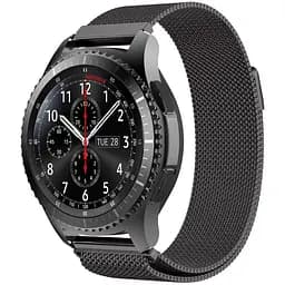 Металевий ремінець Watchbands Milanese Loop для Samsung Gear S3 - чорний (WB004METALBLACKS3)
