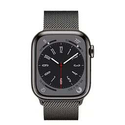 Смарт-годинник Apple Watch Series 8 GPS + Cellular 45mm Graphite Stainless Steel with Graphite Milanese Loop [MNKW3/MNKX3] [77388] - мініатюра 2