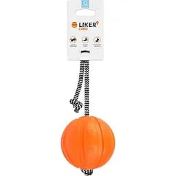 М'ячик Liker 9 Cord на шнурі, 9 см, помаранчевий (6297)