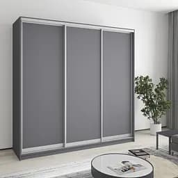 Шкаф-купе трехдверный MebelStar Комбо AL 3ДСП 210x60x210 см Антрацит (MBS-3297)