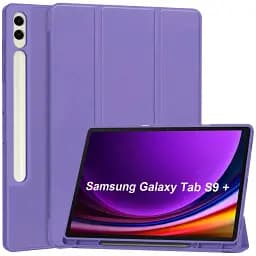 Чехол with Slot for Stylus для Samsung Galaxy Tab S9+/S9+ FE/S10+ 12.4" Сиреневый