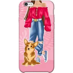 Чехол Demsky Girl and corgi для Apple iPhone 6/6s plus (5.5)