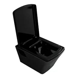 Унітаз підвісний Volle Teo з кришкою Soft Close 13-88-422black, Чорний - мініатюра 3