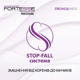 Зміцнююча бальзам-маска Fortesse Professional Strong & Thick для ослабленого волосся схильного до випадіння 200 мл - мініатюра 4