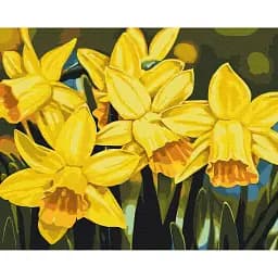 Картина по номерам Brushme Нарциссы © Anastasiia Osmolovska 40x50 см