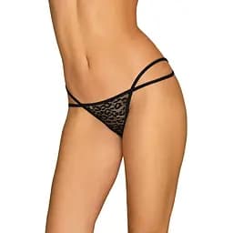 Эротические стринги Obsessive Pantheria S/M черный