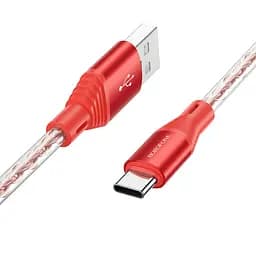 Кабель Borofone BX96 USB to Type-C 1 м красный