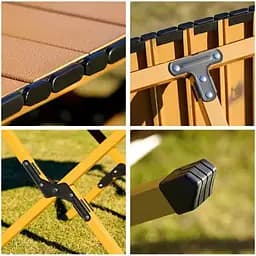 Розкладний стіл SpringFun S 60×45×60см кемпінговий портативний стіл для туризму Металевий каркас 30 кг - мініатюра 6