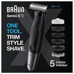 Тример для бороди та вусів/Тример для тіла (бодігромер) Braun Series X XT5100 - мініатюра 7