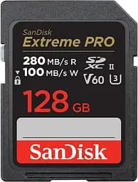 Карта пам'яті SD 128GB C10 UHS-II U3 R280/W100MB/s Extreme Pro V60 SanDisk teh0013741