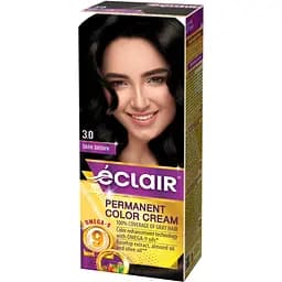 Крем-краска для волос Éclair Omega-9 стойкая №3.0 Темно-каштановый 