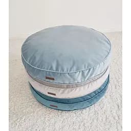 Лежак-подушка ортопедична для собак "Pearl" з ефектом пам'яті Memory Foam ніжно-блакитний XS 60см