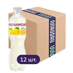 Упаковка напою Моршинська зі смаком лимону негазований 6 л (0.5 л x 12 шт.)