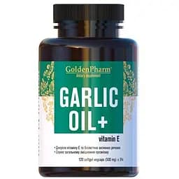 Натуральна добавка Golden Pharm Garlic Oil 500 mg, 120 вегакапсул