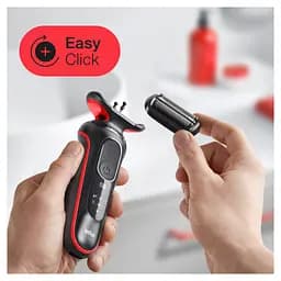 Електробритва Braun Series 5 51-R1000s BLACK / RED - мініатюра 4
