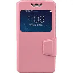 Чохол-книжка Toto Book Silicone Slide Universal Cover With Window 4.3"-4.8" Pink