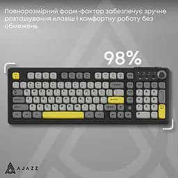 Клавіатура бездротова Ajazz AF98 PLUS Black (AF98-PLUS-BGY) - мініатюра 10