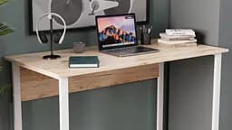 Комп'ютерний стіл Ferrum-decor Курт 75x100x70 білий ДСП Дуб Сан-Марино 16мм (FRD-102229) - мініатюра 2