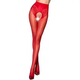 Еротичні колготки Passion Tiopen 006 Red 1/2 (30 den)