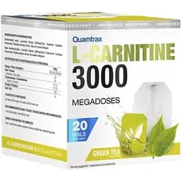 Жиросжигатель Quamtrax L-Carnitine 3000 зеленый чай 20 шотов