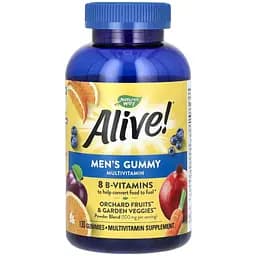 Вітамінно-мінеральний комплекс для чоловіків Nature's Way Alive! Men's Gummy Multivitamin 130 жувальних цукерок
