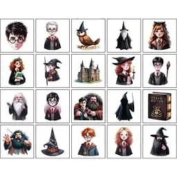 Дитячі тимчасові тату Fresh Tattoo Гаррі Поттер та інші Potter-mini-tattoo-20, 5х5 см